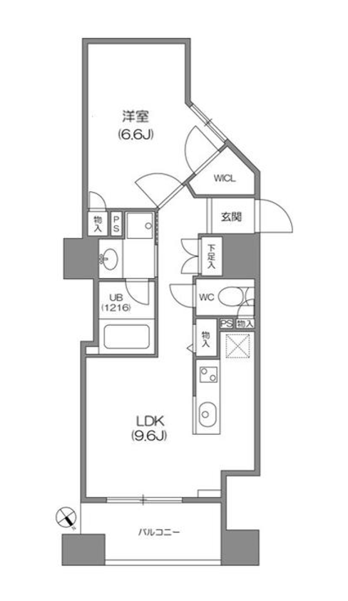 ルクレ新川レジデンス　203号室　間取り
