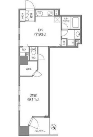 ルクレ新川レジデンス　1105号室　間取り