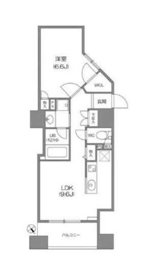 ルクレ新川レジデンス　603号室　間取り