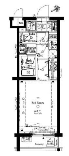 コンシェリア品川ザレジデンス　102号室　間取り