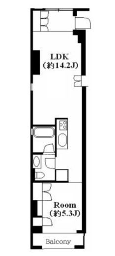 パシフィックコート中延　501号室　間取り