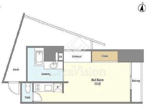 コートブランシェAP　406号室　間取り