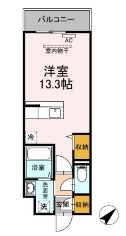 ヒルフラット大崎　107号室　間取り