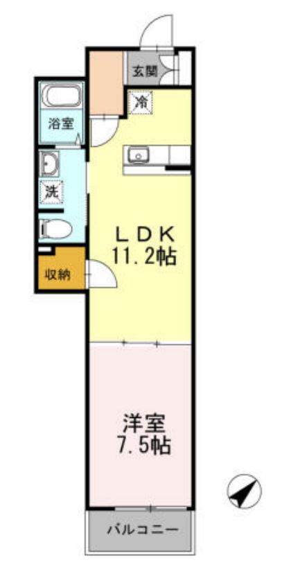 ヒルフラット大崎　317号室　間取り