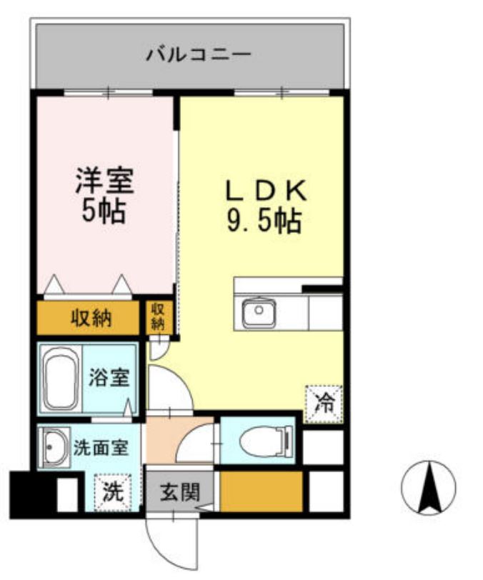 ヒルフラット大崎　303号室　間取り