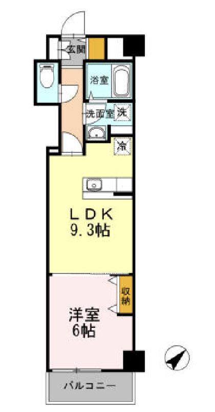 ヒルフラット大崎　223号室　間取り
