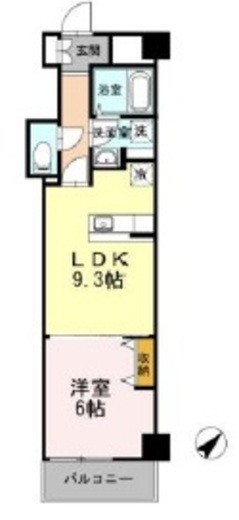ヒルフラット大崎　114号室　間取り
