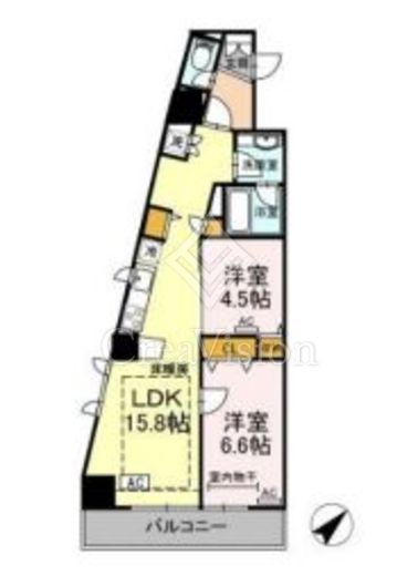 ヒルフラット大崎　314号室　間取り