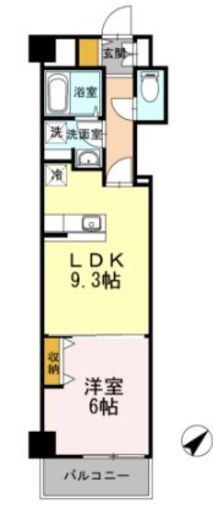 ヒルフラット大崎　324号室　間取り