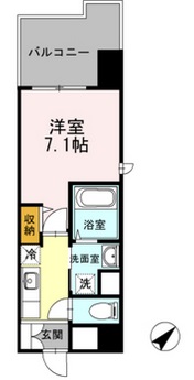 ヒルフラット大崎　501号室　間取り