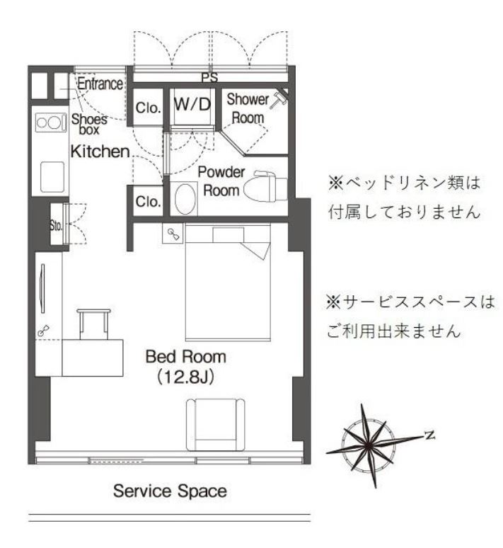 ウエリスアーバン品川タワー　911号室　間取り