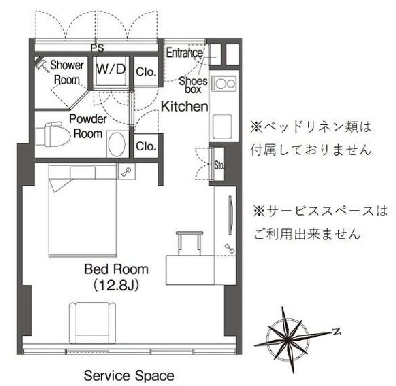ウエリスアーバン品川タワー　903号室　間取り