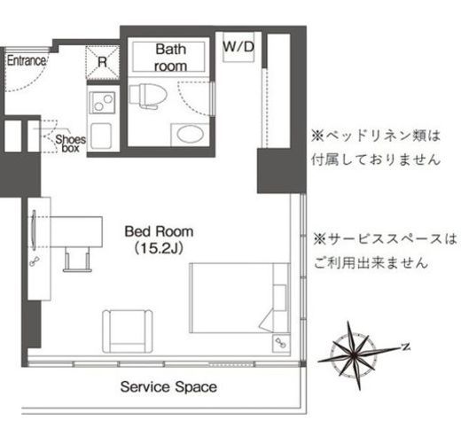 フロンティアレジデンスザタワー品川　1213号室　間取り