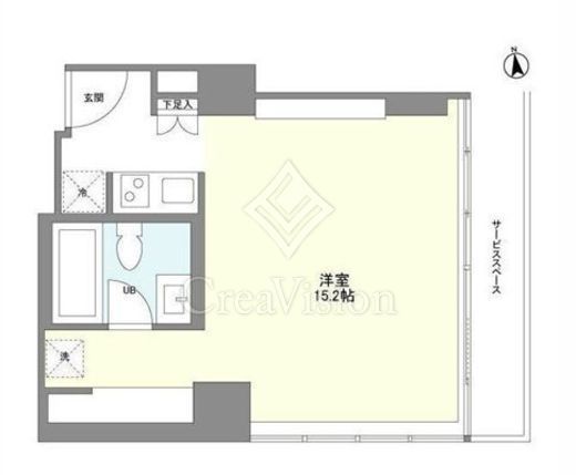 フロンティアレジデンスザタワー品川　1501号室　間取り