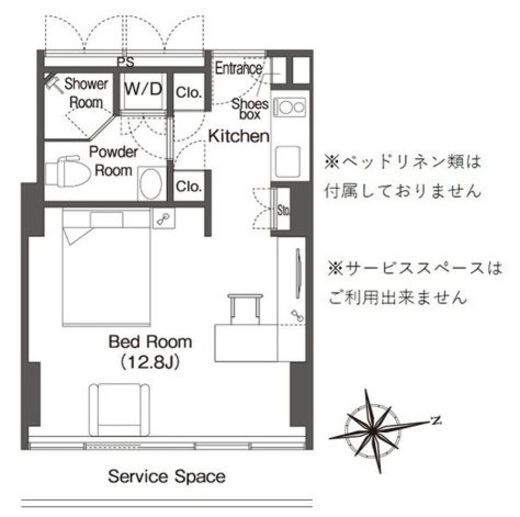 フロンティアレジデンスザタワー品川　1903号室　間取り