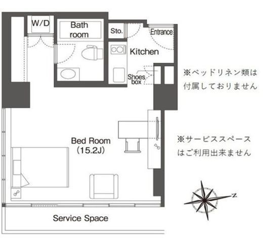 フロンティアレジデンスザタワー品川　901号室　間取り