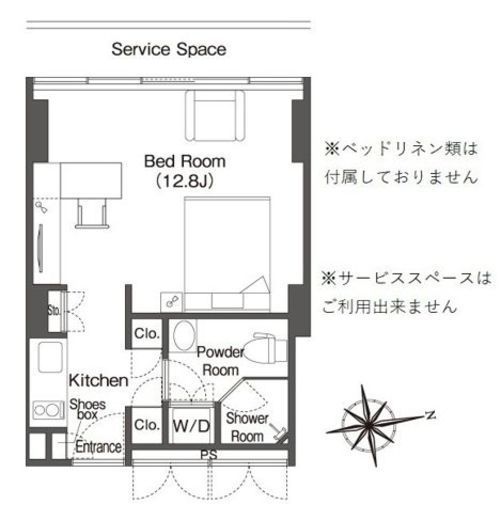 フロンティアレジデンスザタワー品川　906号室　間取り