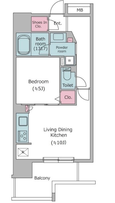 レジディア中延　804号室　間取り
