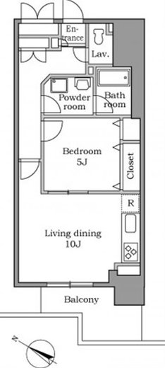 レジディア中延　1302号室　間取り