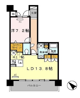 ロイヤルパークス豊洲　303号室　間取り