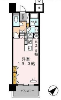 ロイヤルパークス豊洲　332号室　間取り