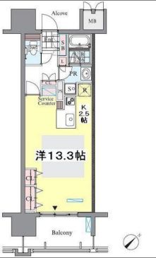 ロイヤルパークス豊洲　528号室　間取り
