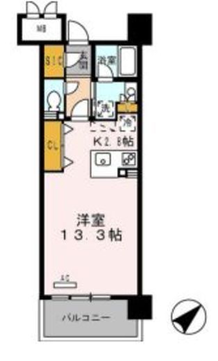 ロイヤルパークス豊洲　726号室　間取り