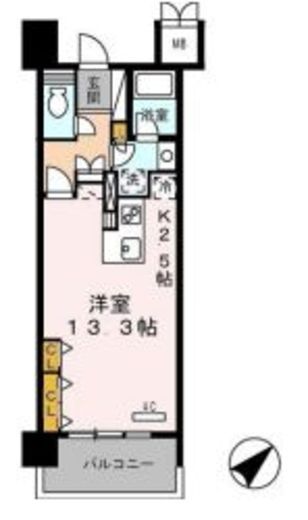 ロイヤルパークス豊洲　733号室　間取り