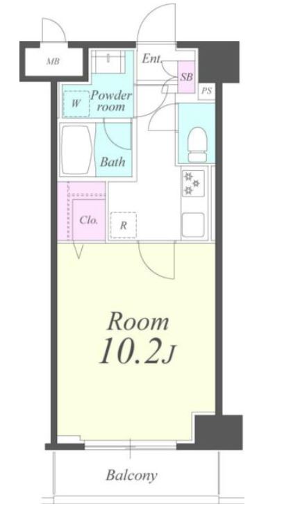 クレシェンテ月島　606号室　間取り