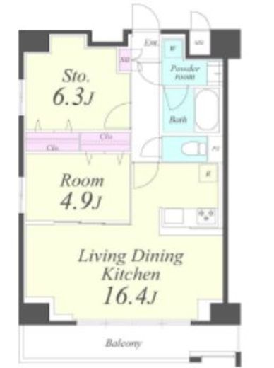 クレシェンテ月島　601号室　間取り
