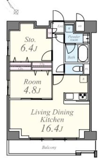 クレシェンテ月島　301号室　間取り