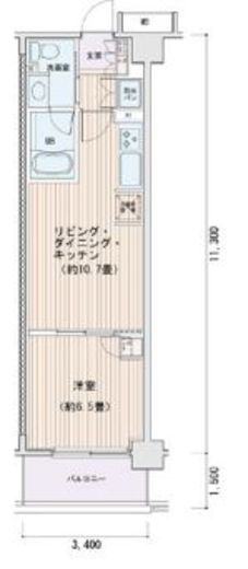 エスティメゾン豊洲レジデンス　E427号室　間取り