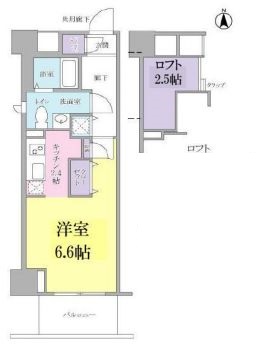 キーヌ・ブラン　320号室　間取り