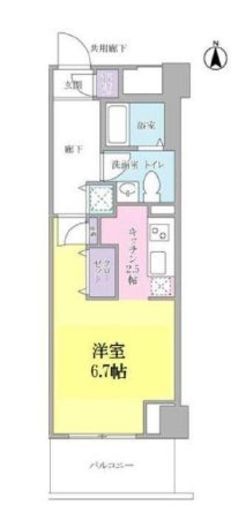 キーヌ・ブラン　408号室　間取り