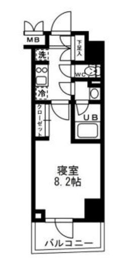 レジディア亀戸　505号室　間取り