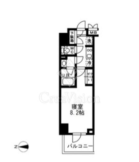 レジディア亀戸　701号室　間取り