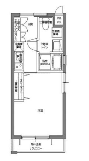 パティーナV代々木上原　104号室　間取り