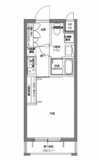 パティーナV代々木上原　207号室　間取り