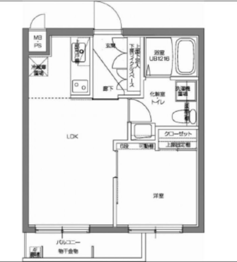 パティーナV代々木上原　402号室　間取り