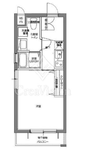 パティーナV代々木上原　308号室　間取り