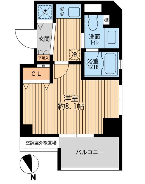 クリオ戸越銀座　壱番館・弐番館　2-604号室　間取り