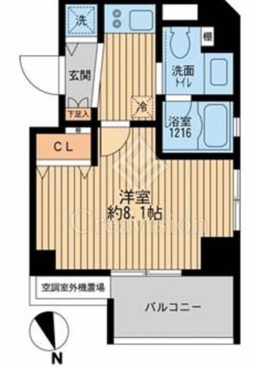 クリオ戸越銀座壱番館・弐番館　1-504号室　間取り