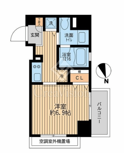 クリオ戸越銀座壱番館・弐番館　2-604号室　間取り
