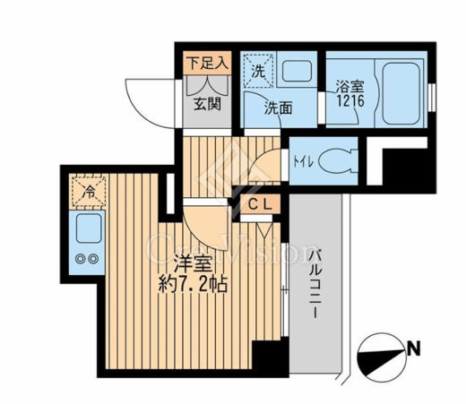 クリオ戸越銀座壱番館・弐番館　2-903号室　間取り
