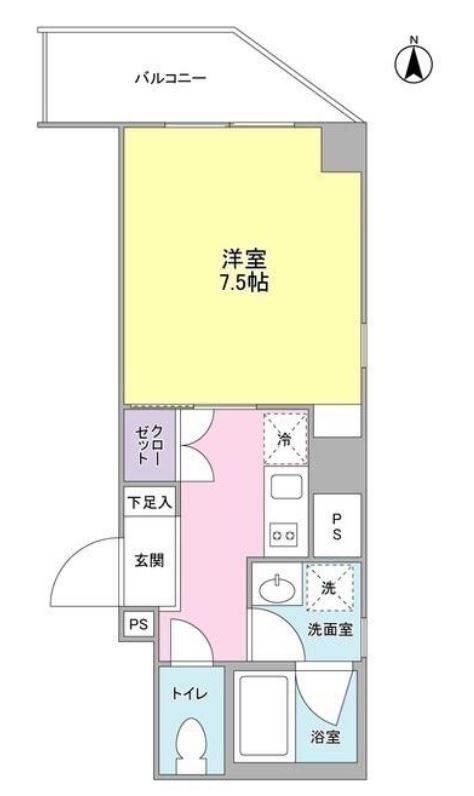 グランドソレイユ中延　303号室　間取り