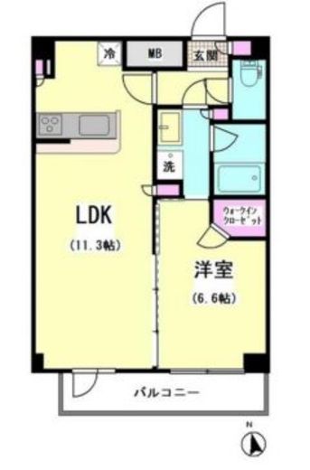 エスティメゾン大井仙台坂　1202号室　間取り