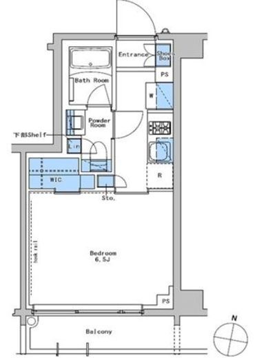 ブラウ戸越銀座テラス　204号室　間取り