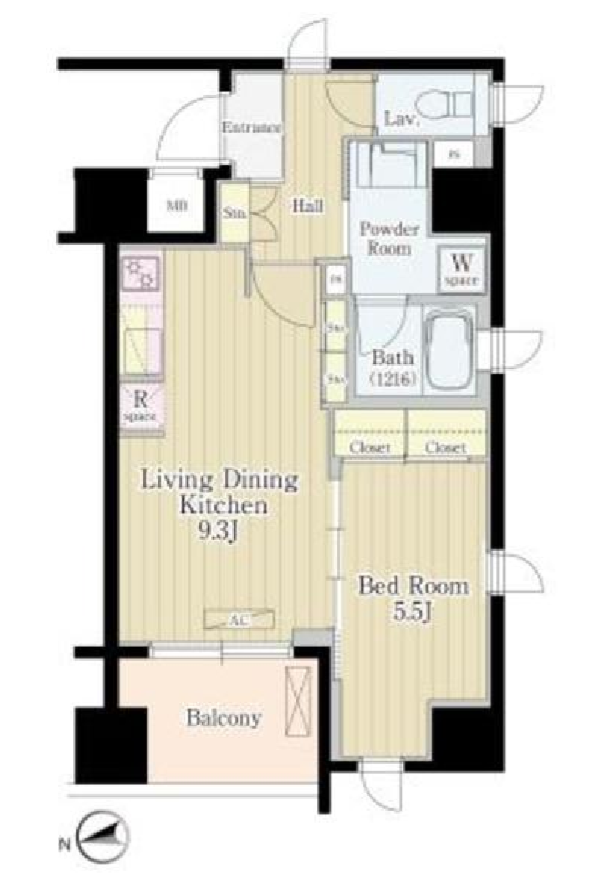 松葉　606号室　間取り