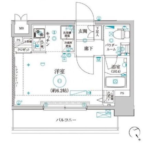 クレイシア品川戸越　504号室　間取り