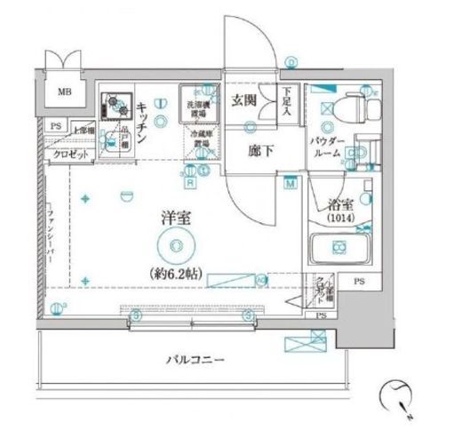 クレイシア品川戸越　804号室　間取り